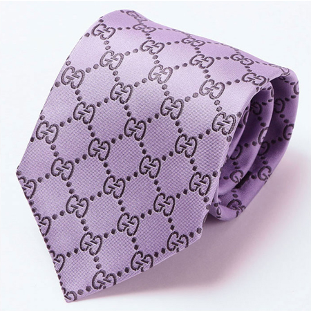 紫のグッチネクタイ